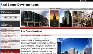 Featured Construction Company Website - Real Estate Developer.com