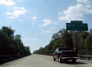 Louisiana's I-10 presented a unique construction challenge to the construction company that built it - namely, building a highway over the Atchafalaya Swamp.